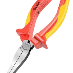 Pinza de punta plana aislada 6"